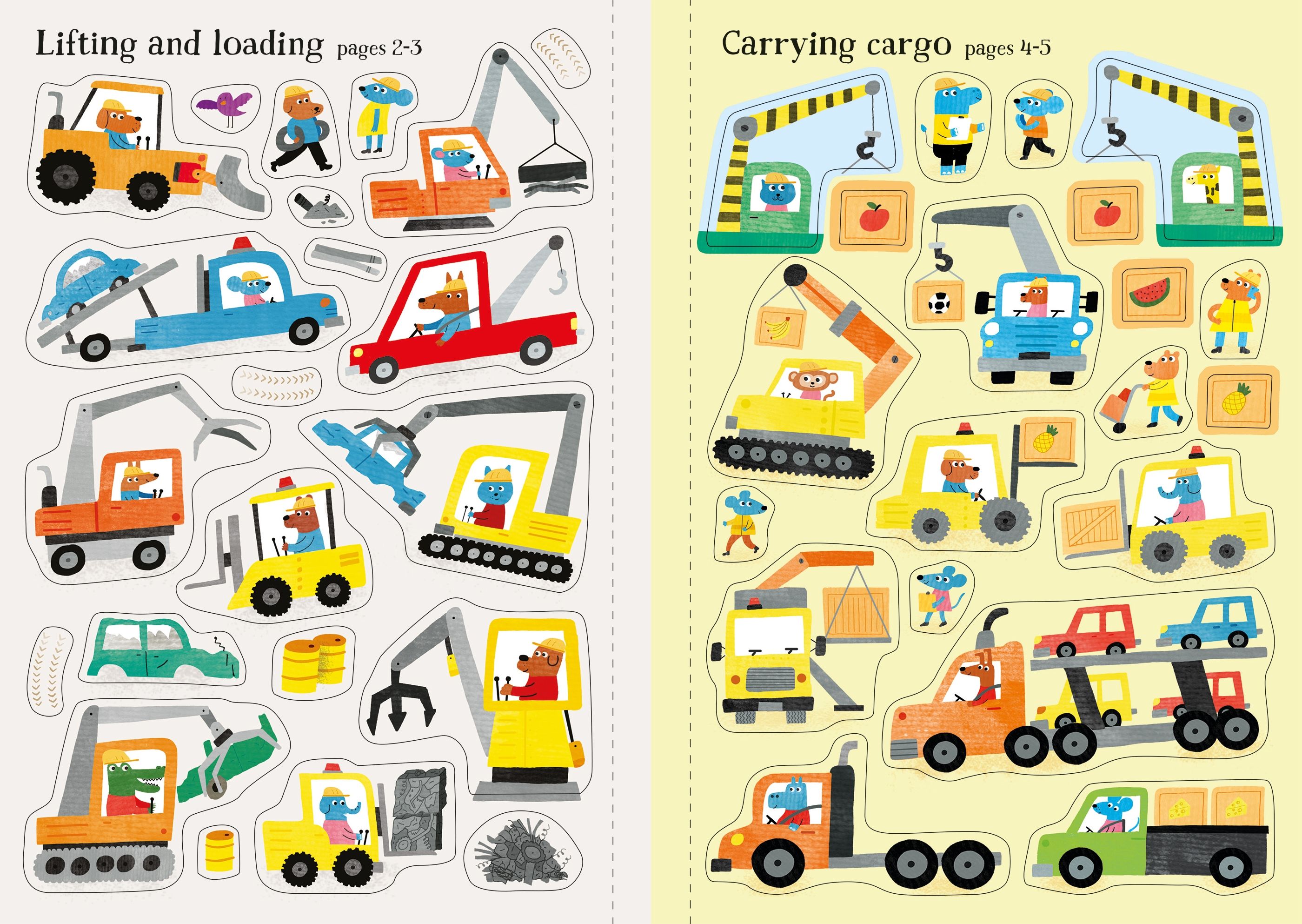 Little First Stickers Diggers and Cranes