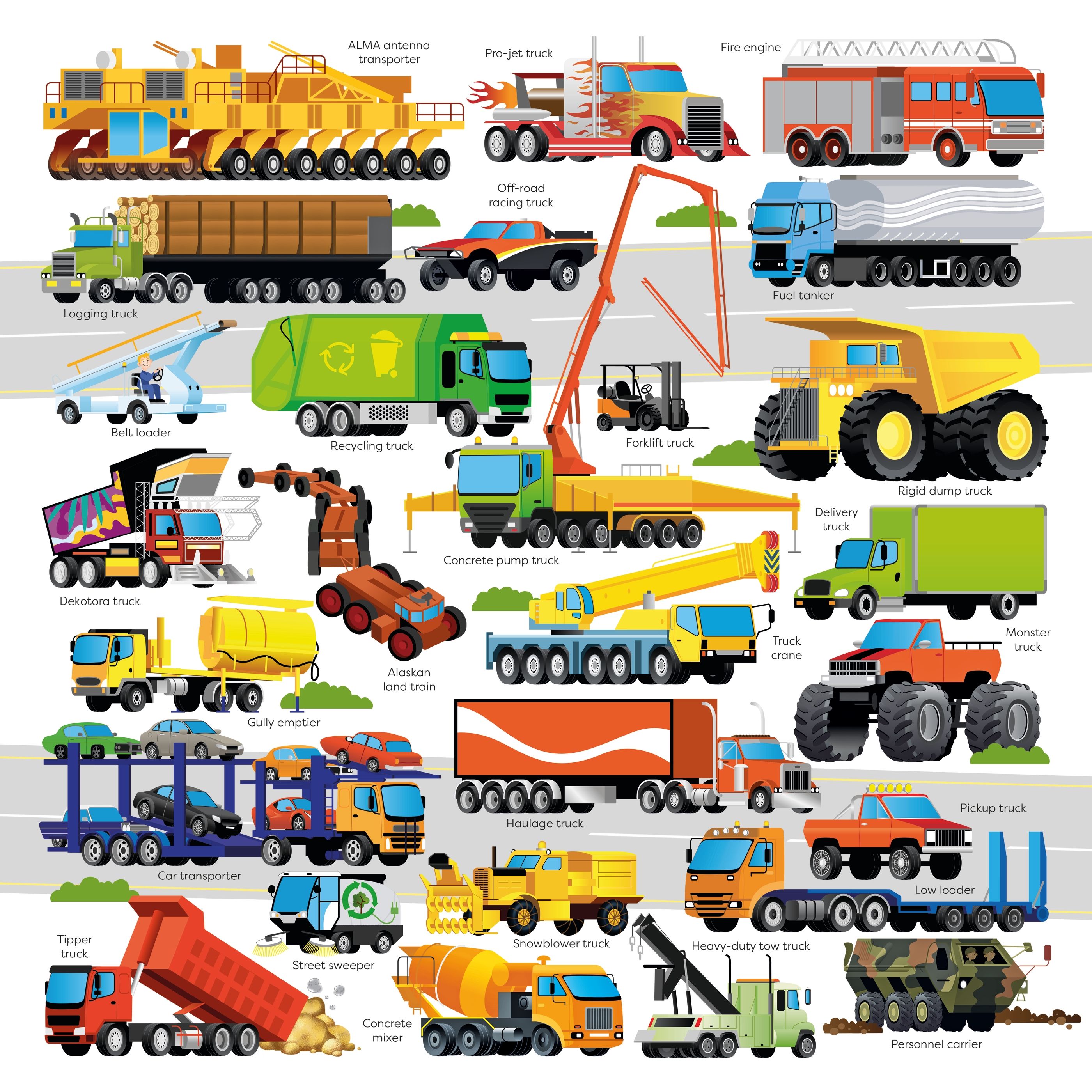 Book and Jigsaw Trucks