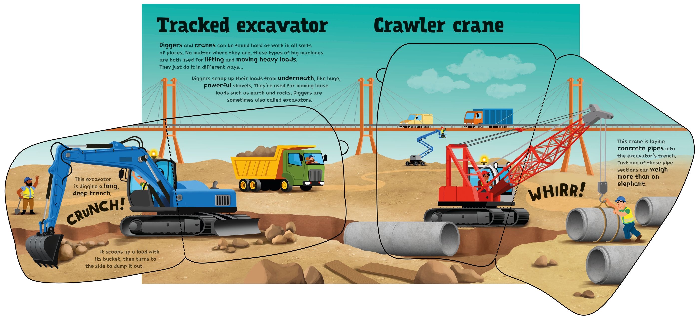Great Big Diggers (with great big flaps)